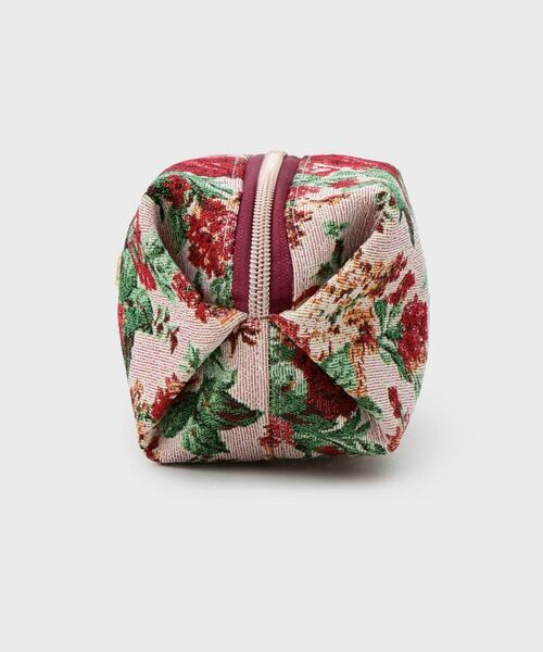 LAURA ASHLEY / ローラ アシュレイ ポーチ | 【ジャカード/ギフトにおすすめ！】メアリーポート ブーケ柄 ポーチ | 詳細2