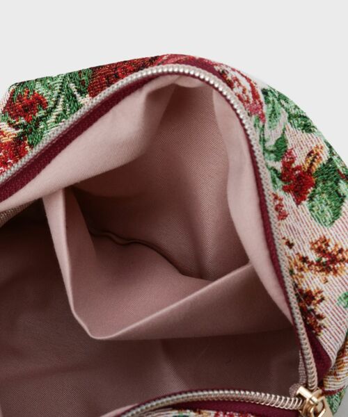 LAURA ASHLEY / ローラ アシュレイ ポーチ | 【ジャカード/ギフトにおすすめ！】メアリーポート ブーケ柄 ポーチ | 詳細5