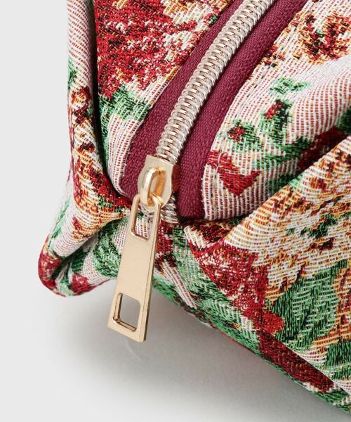LAURA ASHLEY / ローラ アシュレイ ポーチ | 【ジャカード/ギフトにおすすめ！】メアリーポート ブーケ柄 ポーチ | 詳細6