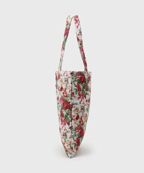 LAURA ASHLEY / ローラ アシュレイ トートバッグ | 【A4サイズ/ジャカード/ギフトにおすすめ！】メアリーポート ブーケ柄 トートバッグ | 詳細2