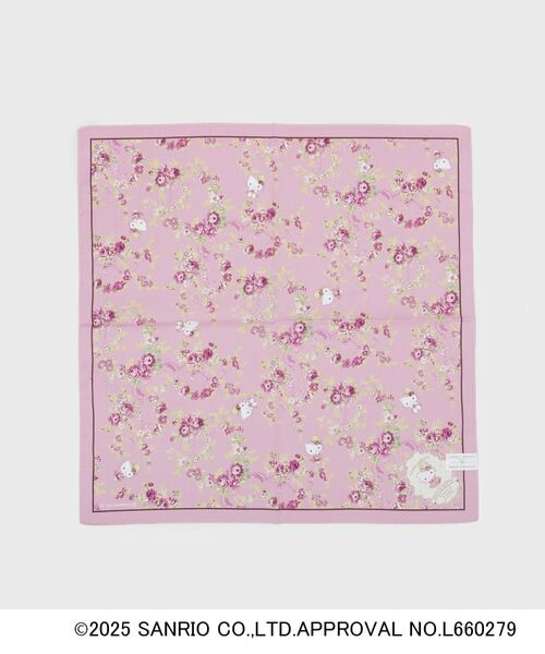 LAURA ASHLEY / ローラ アシュレイ ハンカチ | 【サンリオキャラクターズコラボ】ハローキティ＆花 プリントハンカチ | 詳細1