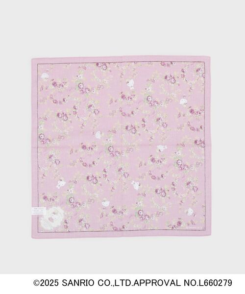 LAURA ASHLEY / ローラ アシュレイ ハンカチ | 【サンリオキャラクターズコラボ】ハローキティ＆花 プリントハンカチ | 詳細2