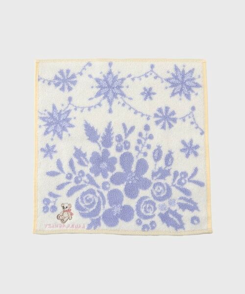 LAURA ASHLEY / ローラ アシュレイ ハンカチ | 【ギフトにおすすめ！】ベア刺繍 クリスマスタオルハンカチ | 詳細2