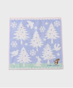 LAURA ASHLEY / ローラ アシュレイ ハンカチ | 【ギフトにおすすめ！】リス刺繍 クリスマスタオルハンカチ