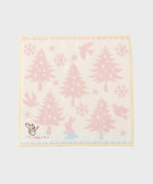 LAURA ASHLEY / ローラ アシュレイ ハンカチ | 【ギフトにおすすめ！】リス刺繍 クリスマスタオルハンカチ | 詳細2