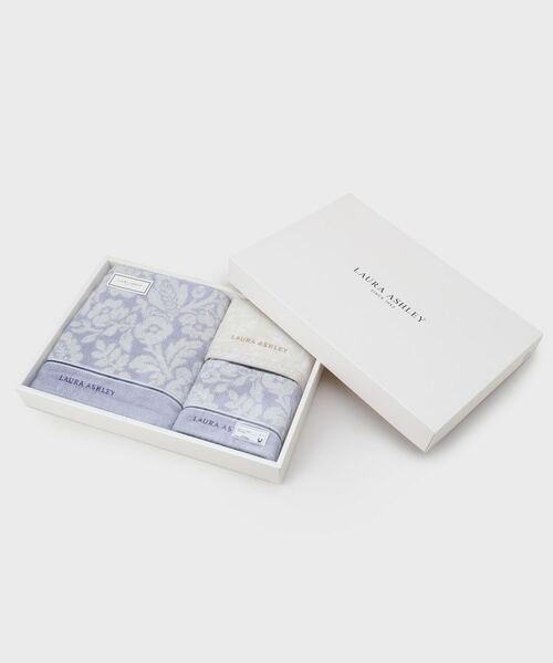 LAURA ASHLEY / ローラ アシュレイ ハンカチ | 【WEB限定/ギフトにおすすめ!/箱入り/ラッピング資材付き/Sバスタオル1・ゲストタオル2】グレースフル タオル ギフトセット | 詳細2
