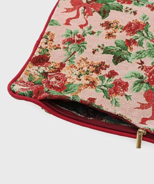 LAURA ASHLEY / ローラ アシュレイ インテリア・インテリア雑貨 | 【ジャカード/ギフトにおすすめ！】メアリーポート ブーケ柄 クッションカバー | 詳細4