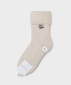 LAURA ASHLEY / ローラ アシュレイ ソックス | 【内側起毛】ライホール柄 あたたかルームソックス