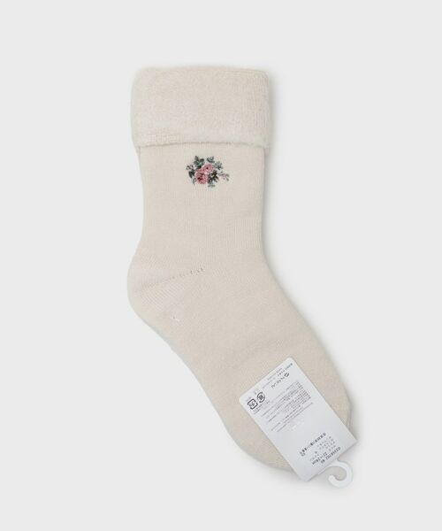 LAURA ASHLEY / ローラ アシュレイ ソックス | 【内側起毛】ライホール柄 あたたかルームソックス | 詳細2