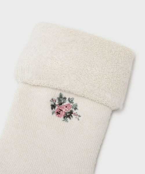 LAURA ASHLEY / ローラ アシュレイ ソックス | 【内側起毛】ライホール柄 あたたかルームソックス | 詳細3