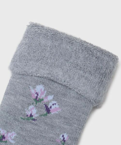 LAURA ASHLEY / ローラ アシュレイ ソックス | 【内側起毛】マグノリア柄 あたたかルームソックス | 詳細3