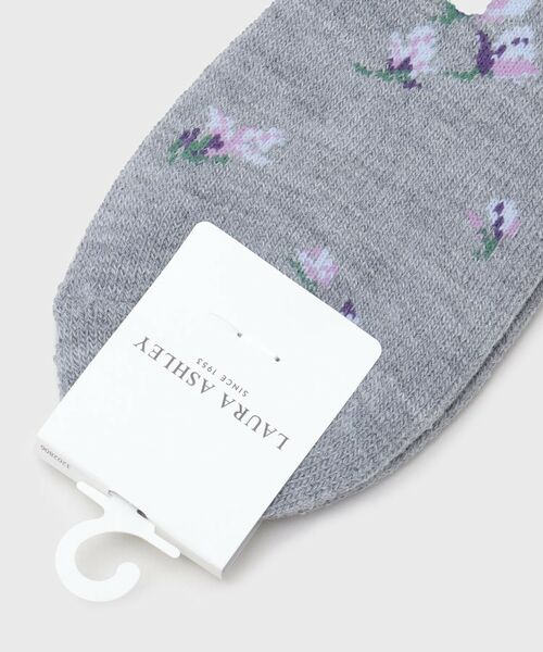 LAURA ASHLEY / ローラ アシュレイ ソックス | 【内側起毛】マグノリア柄 あたたかルームソックス | 詳細4