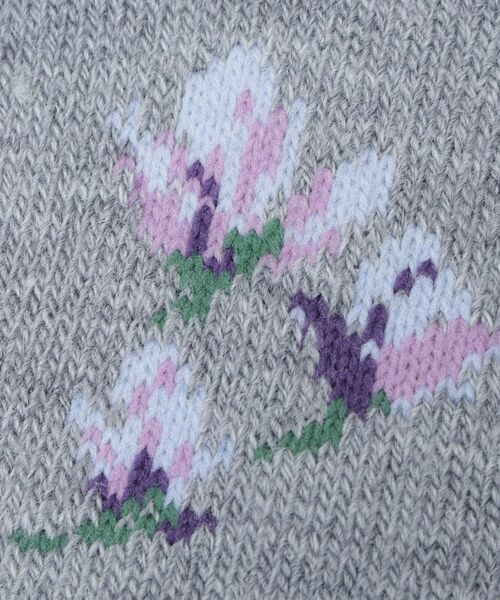 LAURA ASHLEY / ローラ アシュレイ ソックス | 【内側起毛】マグノリア柄 あたたかルームソックス | 詳細5