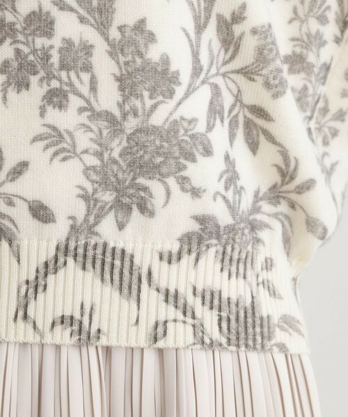 LAURA ASHLEY / ローラ アシュレイ ニット・セーター | 【ウール100％／洗える／同柄アイテムあり】ロイド柄プリント プルオーバーニット | 詳細10