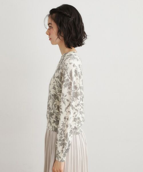 LAURA ASHLEY / ローラ アシュレイ ニット・セーター | 【ウール100％／洗える／同柄アイテムあり】ロイド柄プリント プルオーバーニット | 詳細6