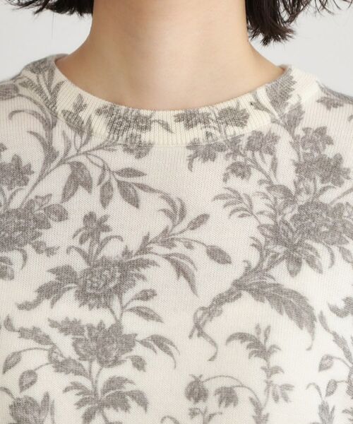 LAURA ASHLEY / ローラ アシュレイ ニット・セーター | 【ウール100％／洗える／同柄アイテムあり】ロイド柄プリント プルオーバーニット | 詳細8