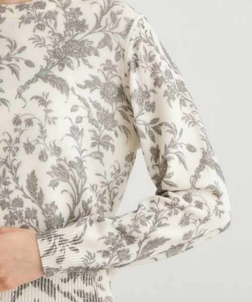 LAURA ASHLEY / ローラ アシュレイ ニット・セーター | 【ウール100％／洗える／同柄アイテムあり】ロイド柄プリント プルオーバーニット | 詳細9