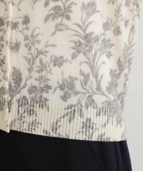 LAURA ASHLEY / ローラ アシュレイ カーディガン・ボレロ | 【ウール100％／洗える／同柄アイテムあり】ロイド柄 プリントニットカーディガン | 詳細10