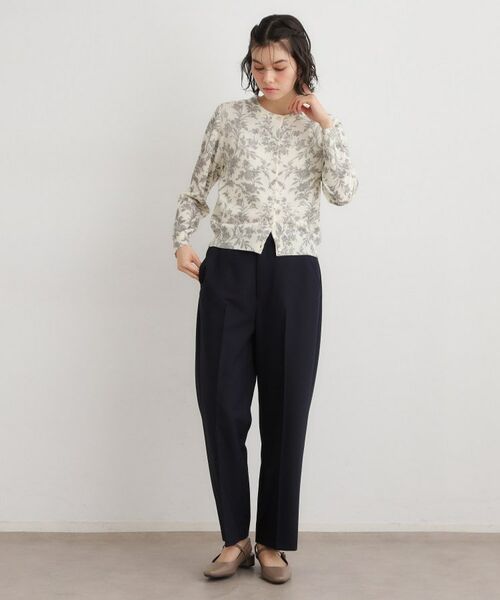 LAURA ASHLEY / ローラ アシュレイ カーディガン・ボレロ | 【ウール100％／洗える／同柄アイテムあり】ロイド柄 プリントニットカーディガン | 詳細3