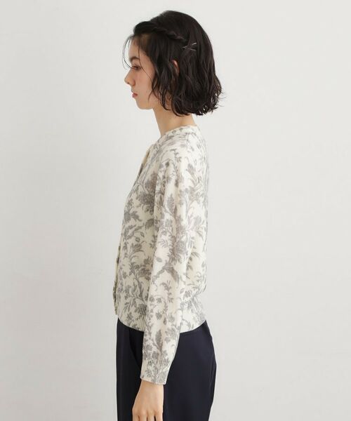 LAURA ASHLEY / ローラ アシュレイ カーディガン・ボレロ | 【ウール100％／洗える／同柄アイテムあり】ロイド柄 プリントニットカーディガン | 詳細6
