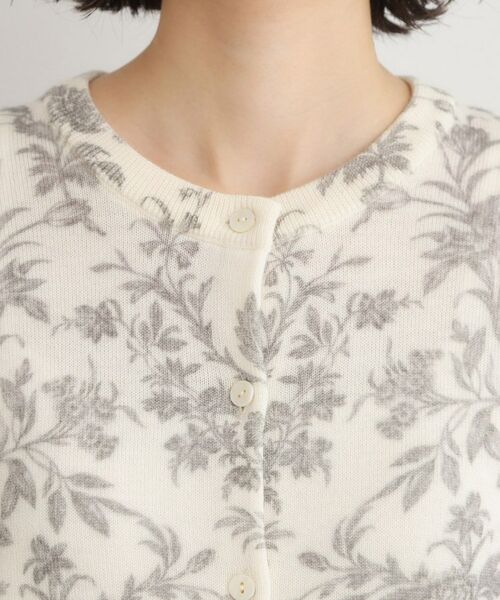 LAURA ASHLEY / ローラ アシュレイ カーディガン・ボレロ | 【ウール100％／洗える／同柄アイテムあり】ロイド柄 プリントニットカーディガン | 詳細8