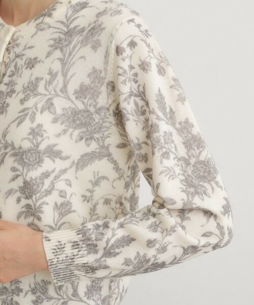 LAURA ASHLEY / ローラ アシュレイ カーディガン・ボレロ | 【ウール100％／洗える／同柄アイテムあり】ロイド柄 プリントニットカーディガン | 詳細9