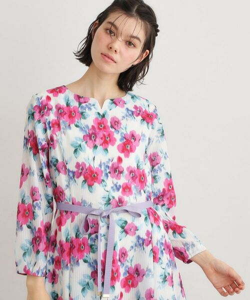 LAURA ASHLEY / ローラ アシュレイ ロング・マキシ丈ワンピース | 【洗える/同柄アイテムあり】フリーサム ヘイズ柄ワンピース | 詳細1