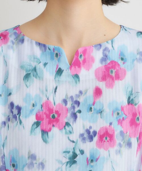 LAURA ASHLEY / ローラ アシュレイ ロング・マキシ丈ワンピース | 【洗える/同柄アイテムあり】フリーサム ヘイズ柄ワンピース | 詳細12