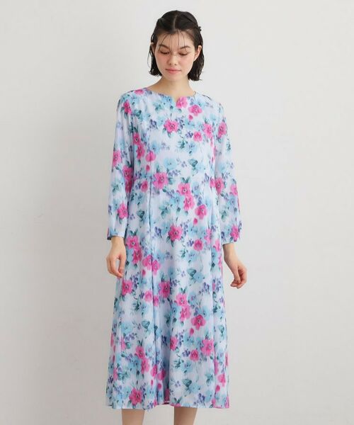 LAURA ASHLEY / ローラ アシュレイ ロング・マキシ丈ワンピース | 【洗える/同柄アイテムあり】フリーサム ヘイズ柄ワンピース | 詳細18