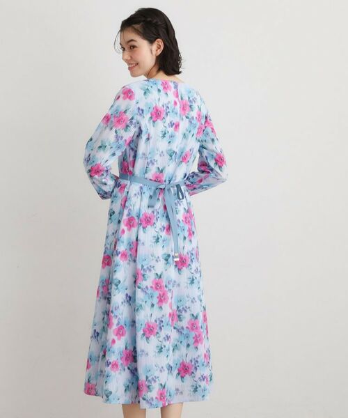 LAURA ASHLEY / ローラ アシュレイ ロング・マキシ丈ワンピース | 【洗える/同柄アイテムあり】フリーサム ヘイズ柄ワンピース | 詳細6