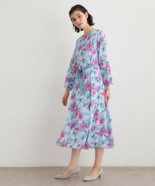 LAURA ASHLEY / ローラ アシュレイ ロング・マキシ丈ワンピース | 【洗える/同柄アイテムあり】フリーサム ヘイズ柄ワンピース | 詳細7