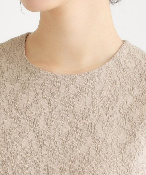 LAURA ASHLEY / ローラ アシュレイ ロング・マキシ丈ワンピース | ペプラム風ジャカードワンピース | 詳細12