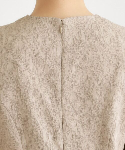 LAURA ASHLEY / ローラ アシュレイ ロング・マキシ丈ワンピース | ペプラム風ジャカードワンピース | 詳細13