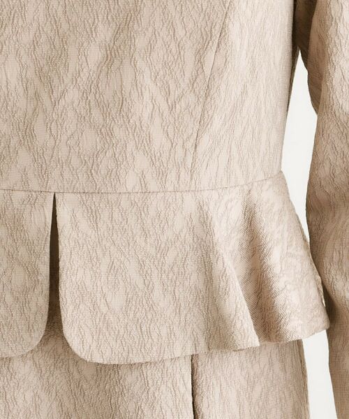 LAURA ASHLEY / ローラ アシュレイ ロング・マキシ丈ワンピース | ペプラム風ジャカードワンピース | 詳細15