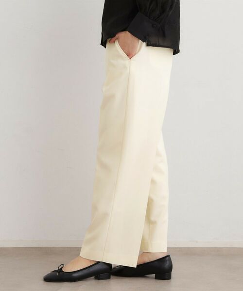 LAURA ASHLEY / ローラ アシュレイ パンツ | 【洗える/ウエストゴム仕様】カラーストレートパンツ | 詳細1