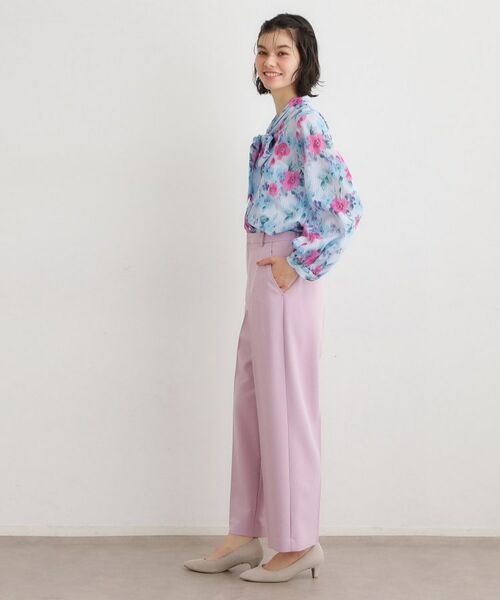 LAURA ASHLEY / ローラ アシュレイ パンツ | 【洗える/ウエストゴム仕様】カラーストレートパンツ | 詳細11