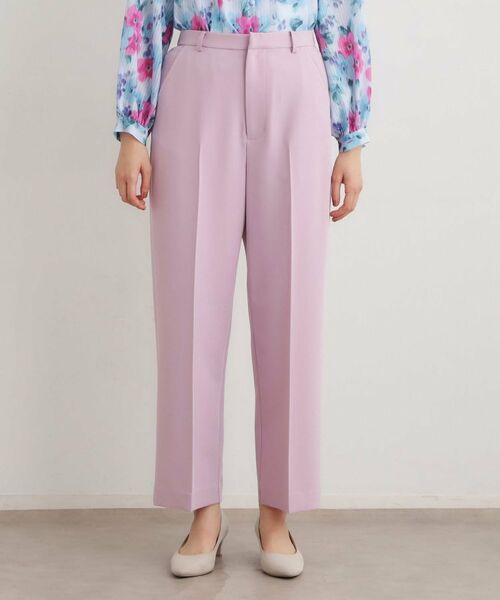 LAURA ASHLEY / ローラ アシュレイ パンツ | 【洗える/ウエストゴム仕様】カラーストレートパンツ | 詳細13