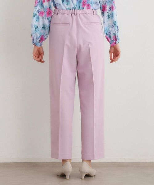 LAURA ASHLEY / ローラ アシュレイ パンツ | 【洗える/ウエストゴム仕様】カラーストレートパンツ | 詳細15