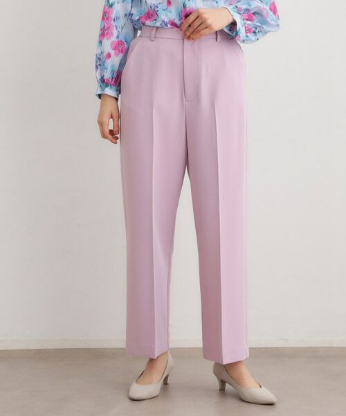 LAURA ASHLEY / ローラ アシュレイ パンツ | 【洗える/ウエストゴム仕様】カラーストレートパンツ(ライトピンク(070))
