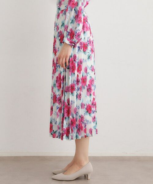 LAURA ASHLEY / ローラ アシュレイ ロング・マキシ丈スカート | 【手洗い可／同柄アイテムあり】フリーサム ヘイズ柄 プリーツスカート | 詳細10