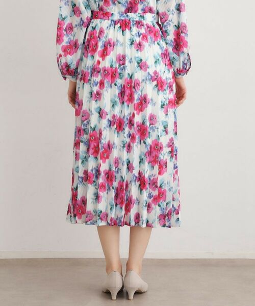 LAURA ASHLEY / ローラ アシュレイ ロング・マキシ丈スカート | 【手洗い可／同柄アイテムあり】フリーサム ヘイズ柄 プリーツスカート | 詳細11