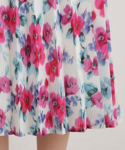 LAURA ASHLEY / ローラ アシュレイ ロング・マキシ丈スカート | 【手洗い可／同柄アイテムあり】フリーサム ヘイズ柄 プリーツスカート | 詳細15