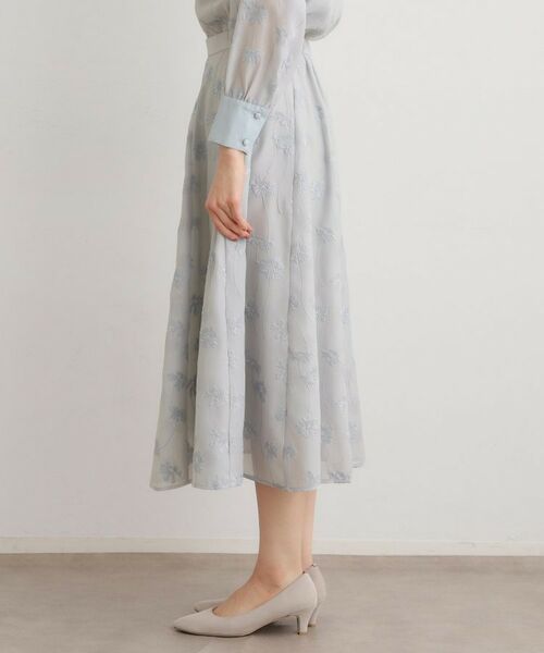 LAURA ASHLEY / ローラ アシュレイ ロング・マキシ丈スカート | 【セットアップ可】ランズウィック柄 刺繍フレアスカート | 詳細10