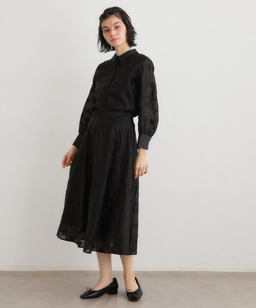 LAURA ASHLEY / ローラ アシュレイ ロング・マキシ丈スカート | 【セットアップ可】ランズウィック柄 刺繍フレアスカート | 詳細3