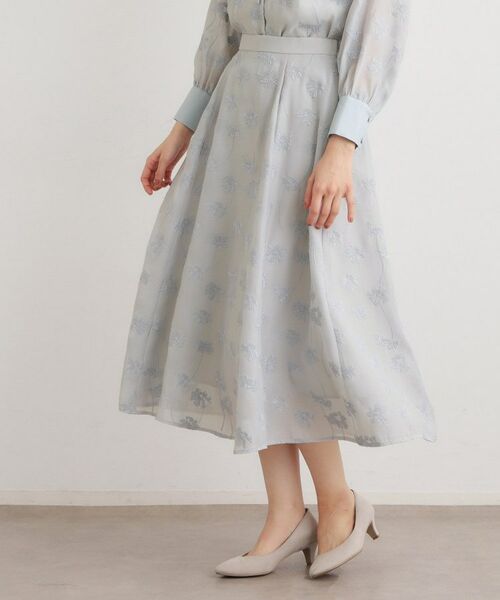 LAURA ASHLEY / ローラ アシュレイ ロング・マキシ丈スカート | 【セットアップ可】ランズウィック柄 刺繍フレアスカート | 詳細5
