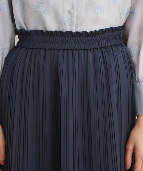 LAURA ASHLEY / ローラ アシュレイ ロング・マキシ丈スカート | 【定番人気！洗える／ウエストゴム仕様】ソフトサテンプリーツスカート | 詳細16