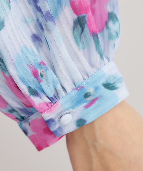 LAURA ASHLEY / ローラ アシュレイ シャツ・ブラウス | 【洗える／同柄アイテムあり】フリーサム ヘイズ柄 ボウタイブラウス | 詳細14