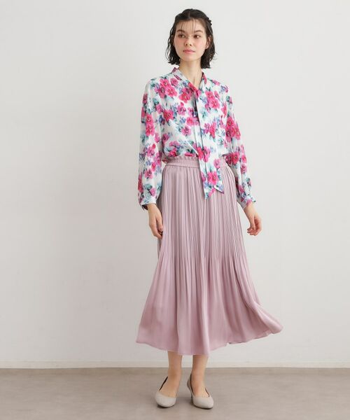 LAURA ASHLEY / ローラ アシュレイ シャツ・ブラウス | 【洗える／同柄アイテムあり】フリーサム ヘイズ柄 ボウタイブラウス | 詳細2