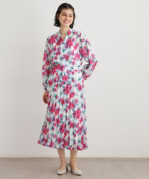 LAURA ASHLEY / ローラ アシュレイ シャツ・ブラウス | 【洗える／同柄アイテムあり】フリーサム ヘイズ柄 ボウタイブラウス | 詳細3