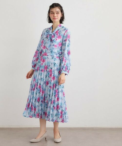 LAURA ASHLEY / ローラ アシュレイ シャツ・ブラウス | 【洗える／同柄アイテムあり】フリーサム ヘイズ柄 ボウタイブラウス | 詳細7